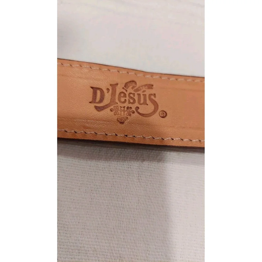 HANDMADE D'Jesus GENUINE AUTHENTIC BROWN WESTERN COWBOY BELT